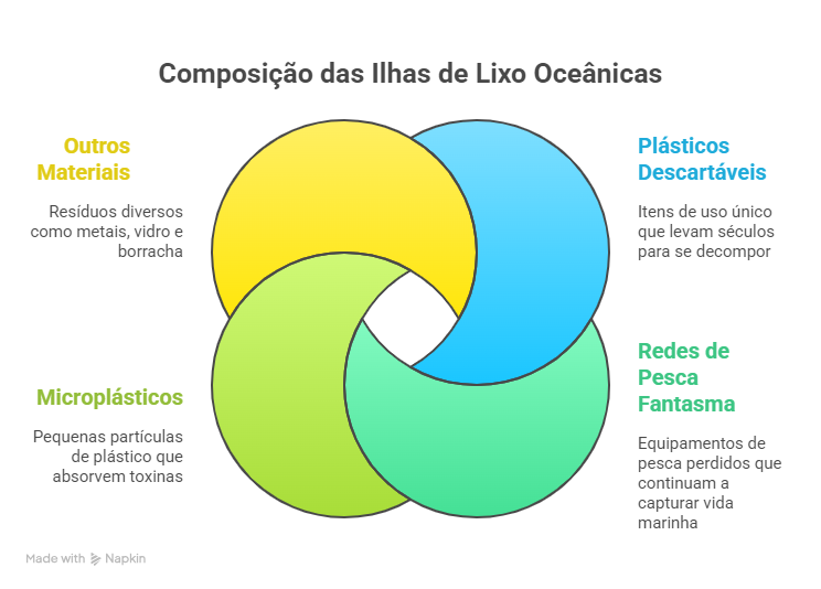 Os Tipos de Resíduos Presentes nas Ilhas de Lixo