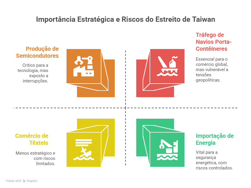 Volume e Tipos de Mercadorias que Transitam pelo Estreito